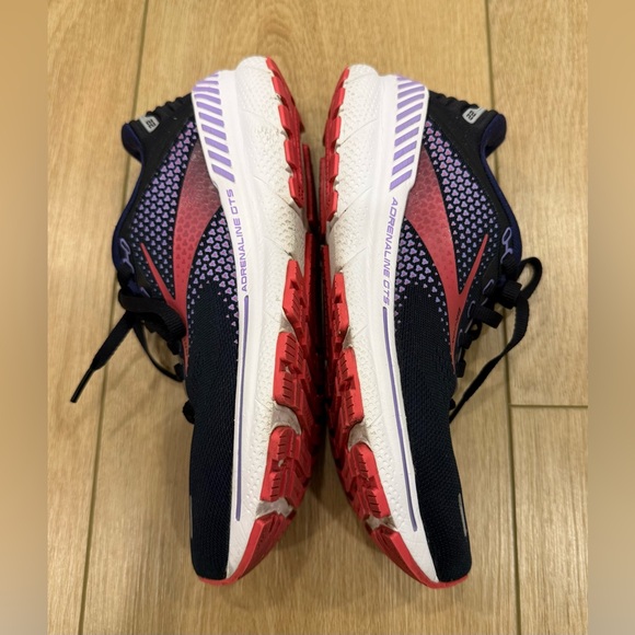 Brooks Adrenaline GTS 22 Running Shoes Women’s 7 Black Pink Purple - Picture 5 of 9